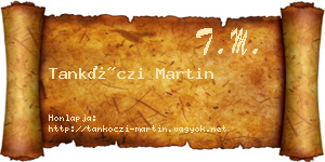 Tankóczi Martin névjegykártya