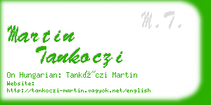 martin tankoczi business card